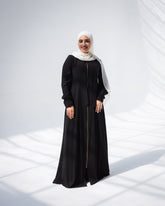 Copper Zipper Abaya