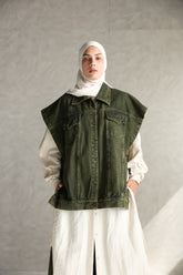 Urban denim vest