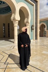 Timeless pleated cape