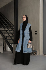 Denim muse vest