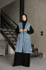 Denim muse vest