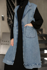 Denim muse vest