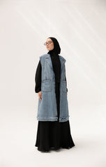 Denim muse vest