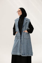 Denim muse vest