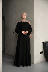 Front pleated abaya