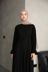 Front pleated abaya