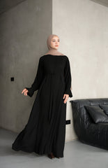 Front pleated abaya