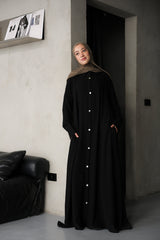 Shell Buttons Abaya