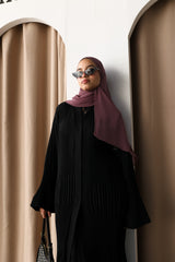 mix pleats abaya