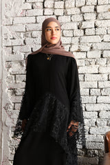 Noire Dantelle  Abaya