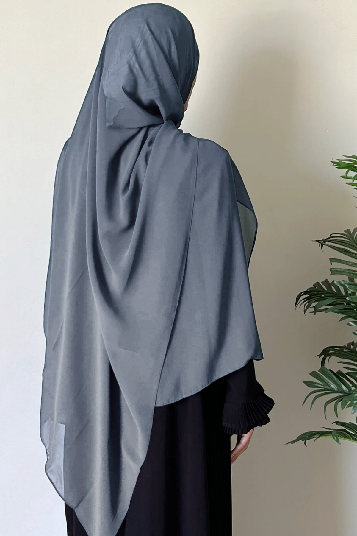 Hijab-Dark grey
