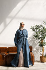 Twin slits shirt dress