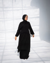 Fronce Chiffon Abaya
