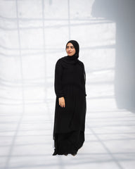 Fronce Chiffon Abaya