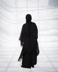 Fronce Chiffon Abaya