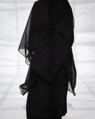 Fronce Chiffon Abaya