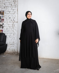 Fronce Chiffon Abaya