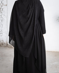 Fronce Chiffon Abaya