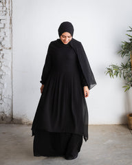 Fronce Chiffon Abaya