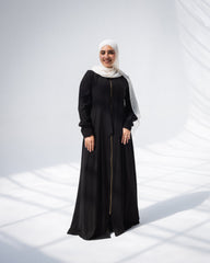 Copper Zipper Abaya
