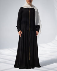 Copper Zipper Abaya