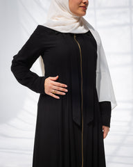Copper Zipper Abaya