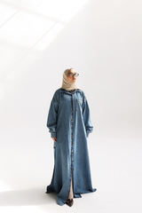 Twin slits shirt dress