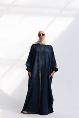 Denim flow shirt-dress