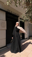 Copper Zipper Abaya