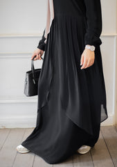 Fronce Chiffon Abaya