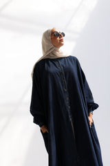 Denim flow shirt-dress