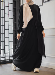 Fronce Chiffon Abaya