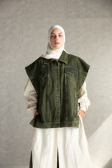 Urban denim vest