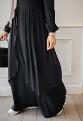 Fronce Chiffon Abaya
