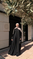 Copper Zipper Abaya