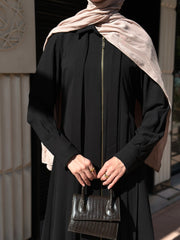 Copper Zipper Abaya