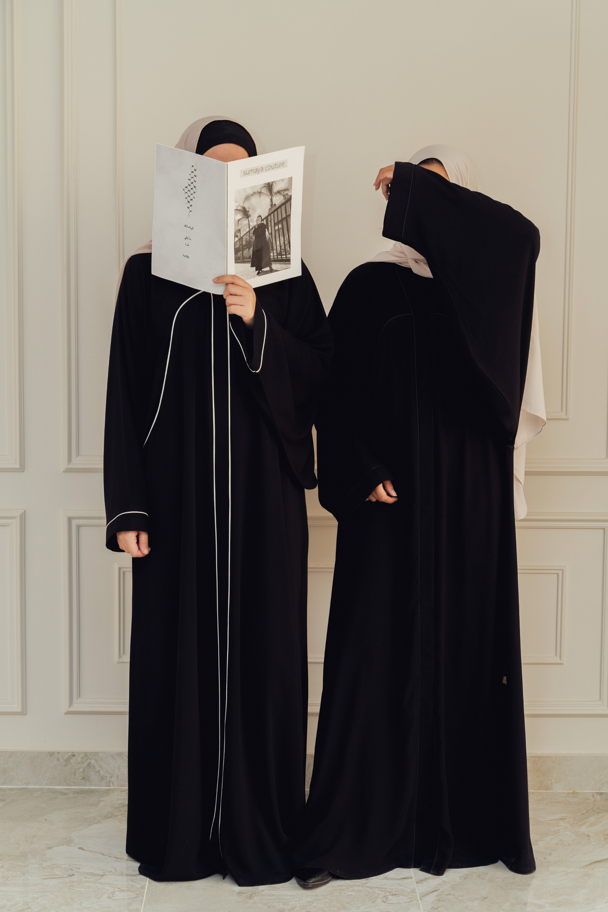Black Lace abaya
