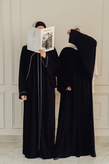 Black Lace abaya