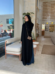 Side zipper abaya