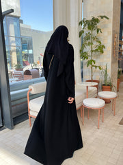Side zipper abaya