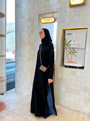 Side zipper abaya
