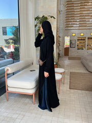 Side zipper abaya