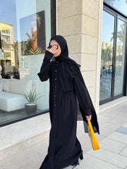 snap buttons abaya