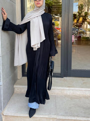 mix pleats abaya