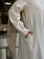 Stripped linen shirt