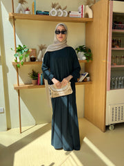 Side Pleated Abaya