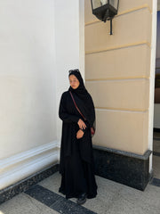 Chiffon cardigan abaya