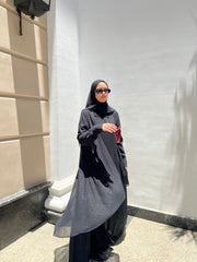 Chiffon cardigan abaya