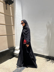 Chiffon cardigan abaya
