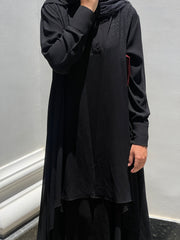 Chiffon cardigan abaya